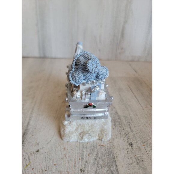 Encore Snowman Buddies cool as ice train cart Xmas home decor figure - Picture 5 of 6